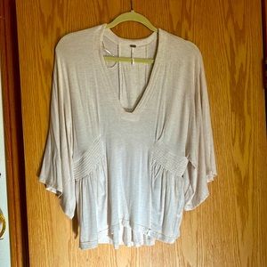 Free People Jersey Top with wide sleeves
